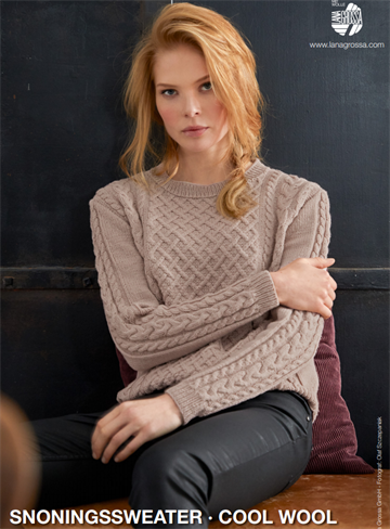 Snoningssweater - Cool Wool - DANSK opskrift 